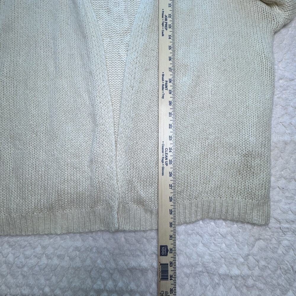 Elan Rock & Love Cream Chunky Knit Cardigan Oversized Open Front One Size - Picture 7 of 7